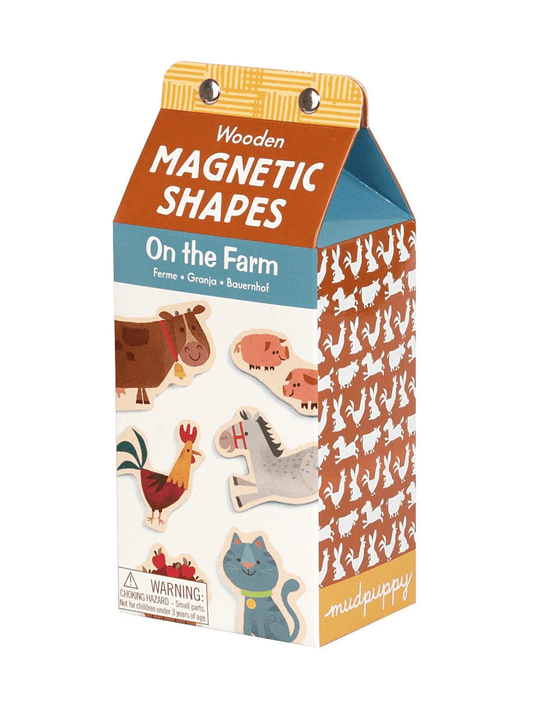 On The Farm Wooden Magnetic Shapes