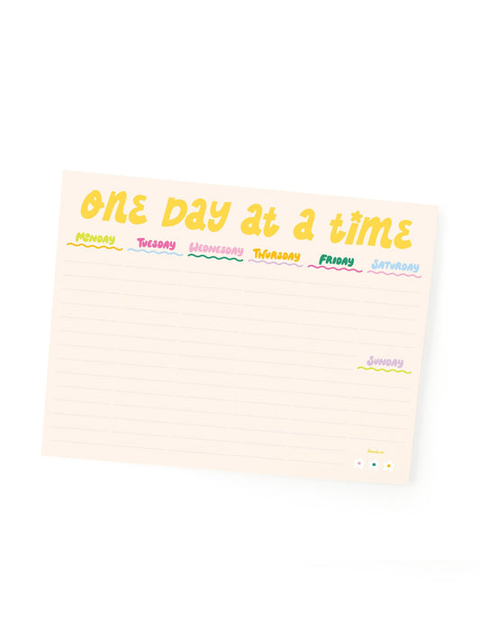 One Day At A Time Weekly Notepad