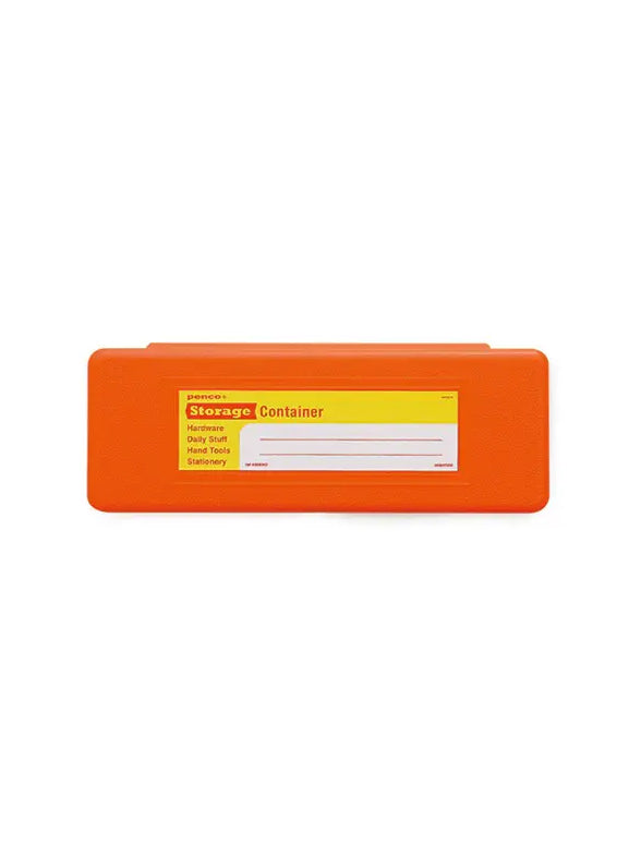 Penco Orange Storage Container Pen Case