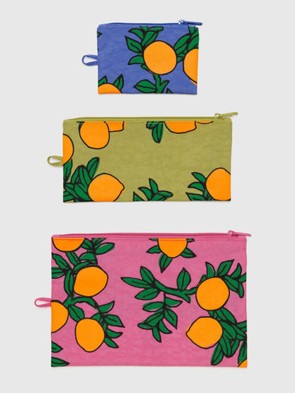 orange trees flat pouch set