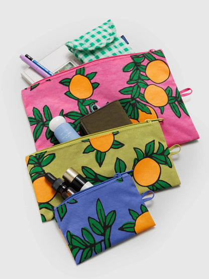 orange trees flat pouch set