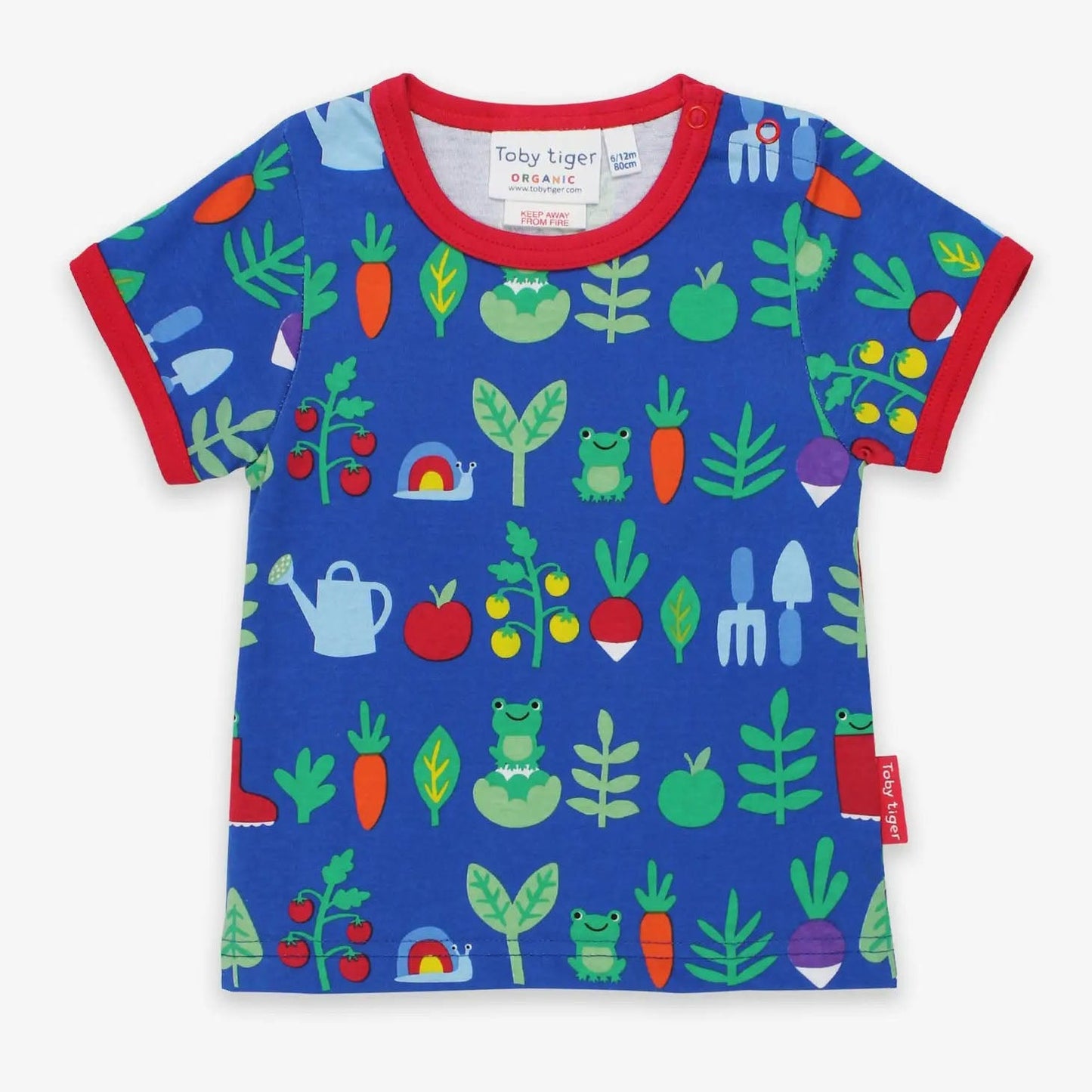 Vegetable Garden Print Organic Shirt