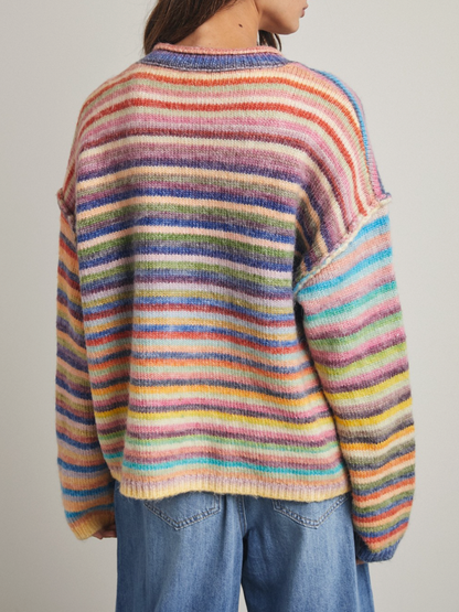 Over The Rainbow Striped Cardigan