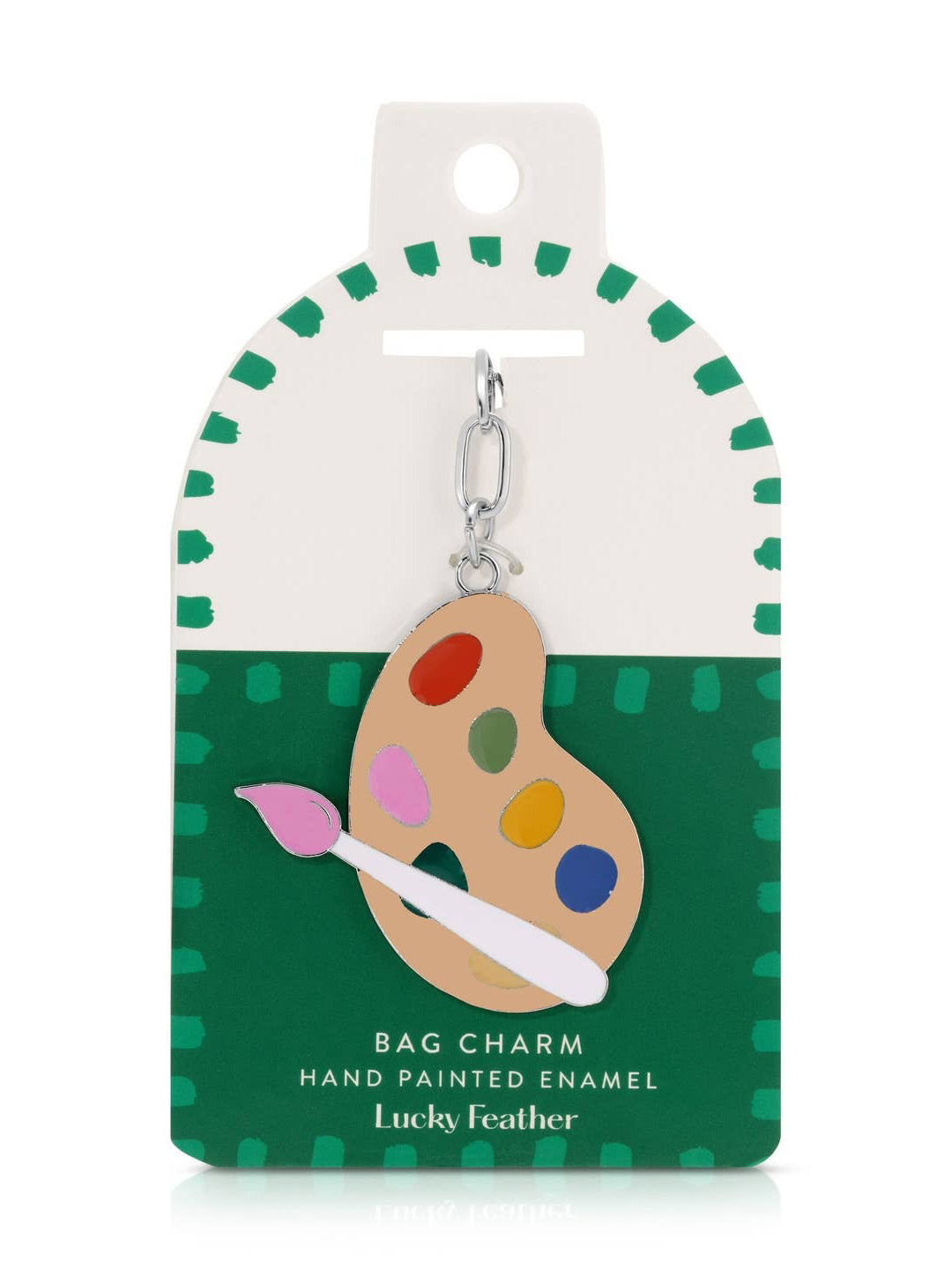 Paint Palette Enamel Bag Charm