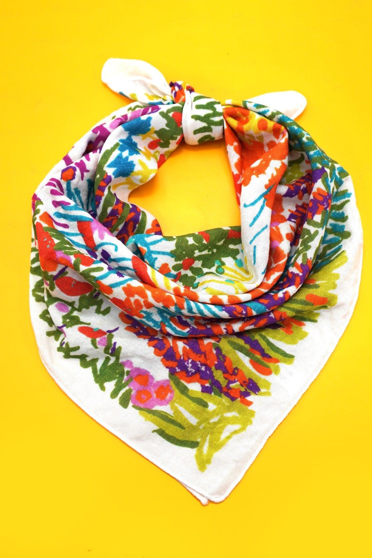 Painted Garden Bandana Scarf