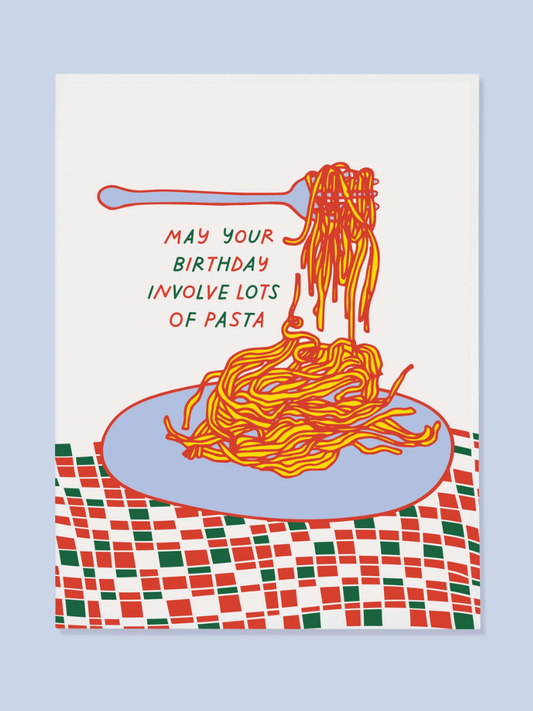 pasta bday card