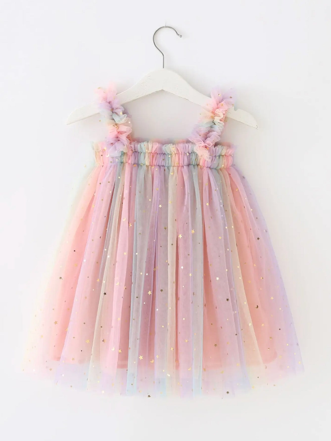 pastel star tulle dress