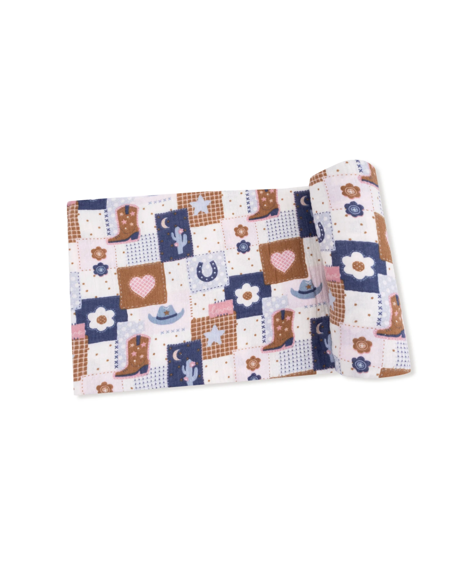 patchwork cowgirl swaddle