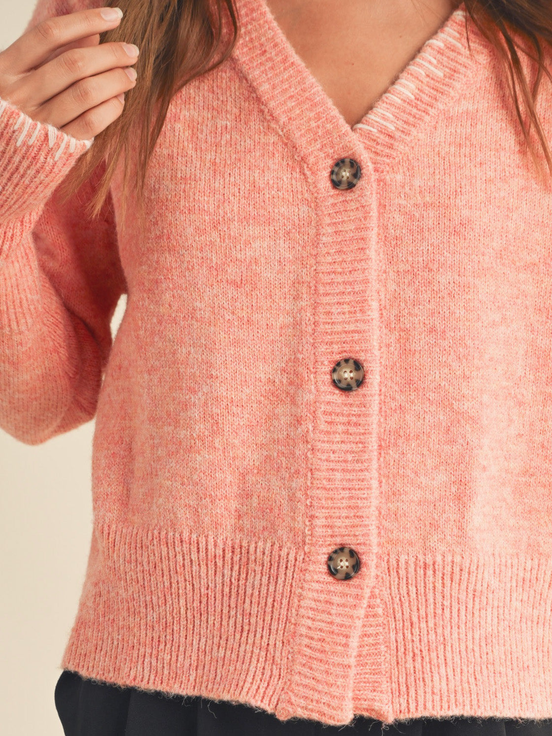 peach blossom cardigan