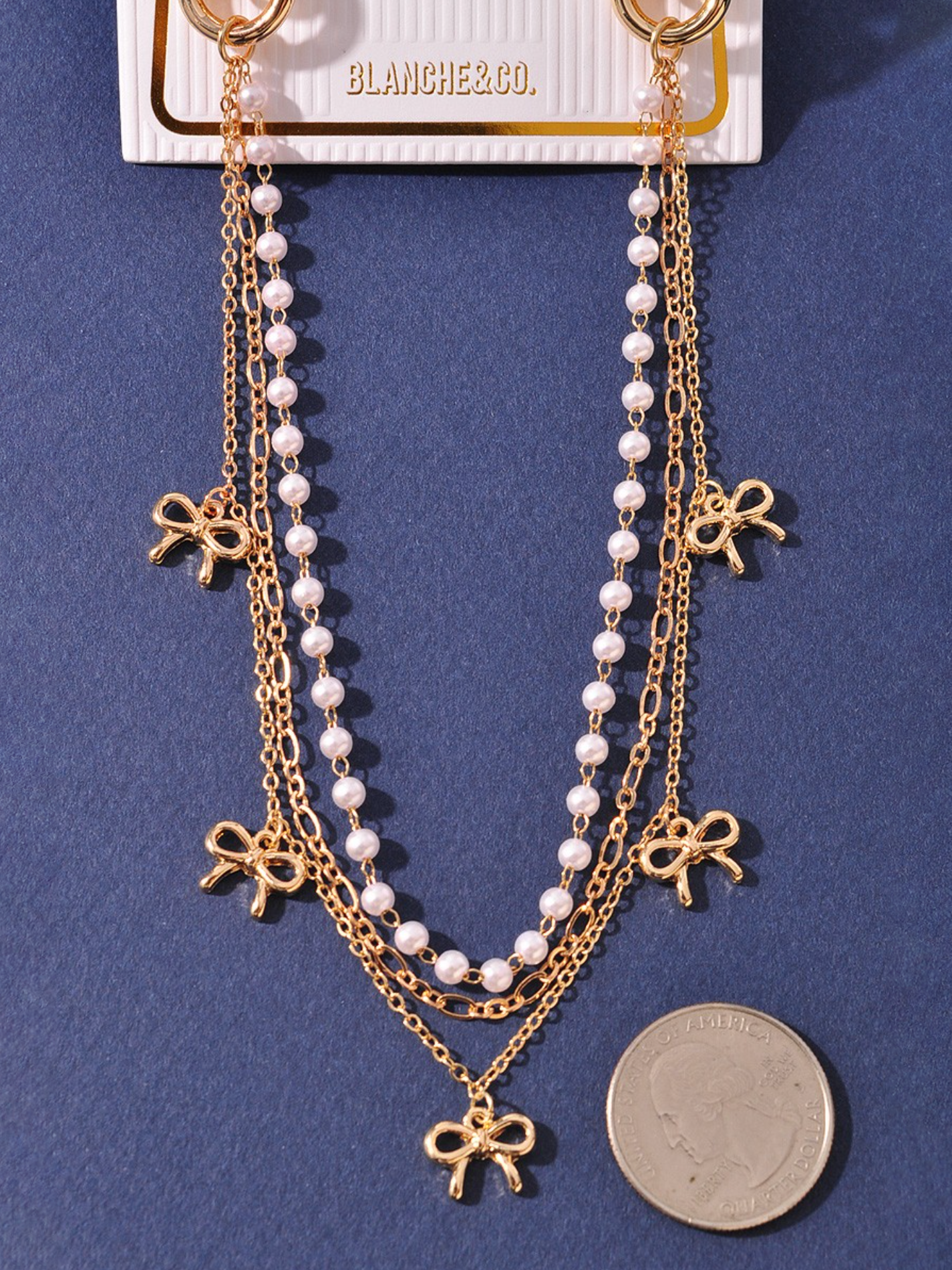 pearly bows bag charm