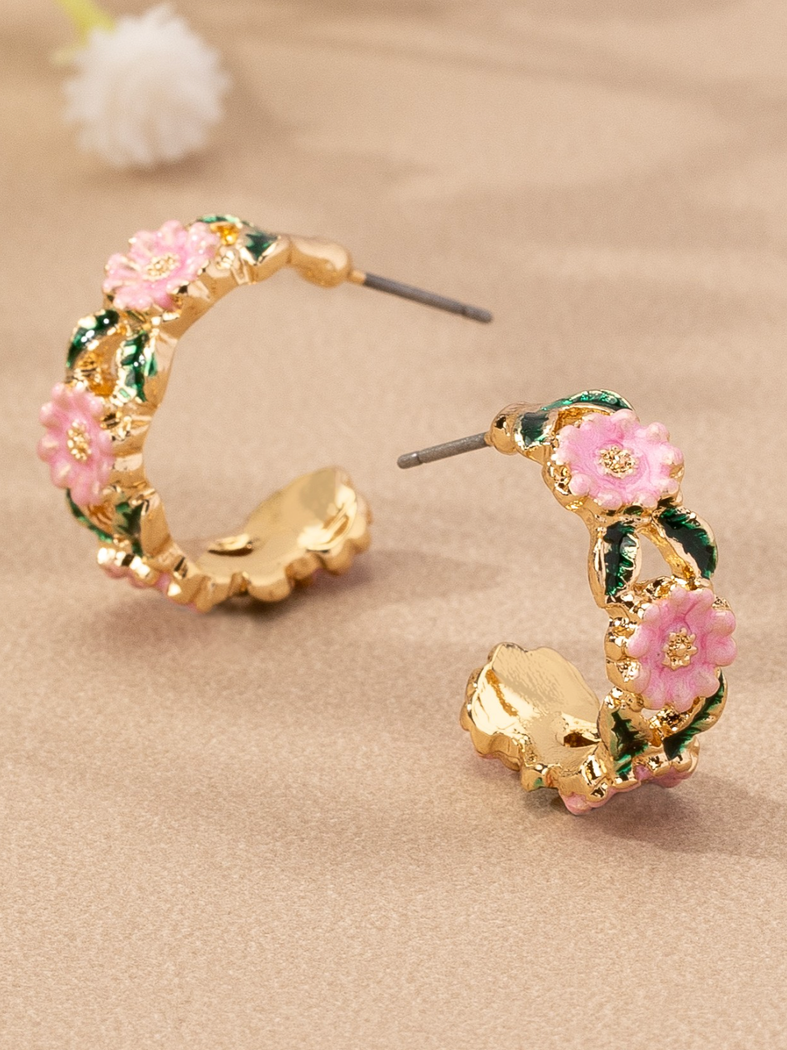 peony mini hoops