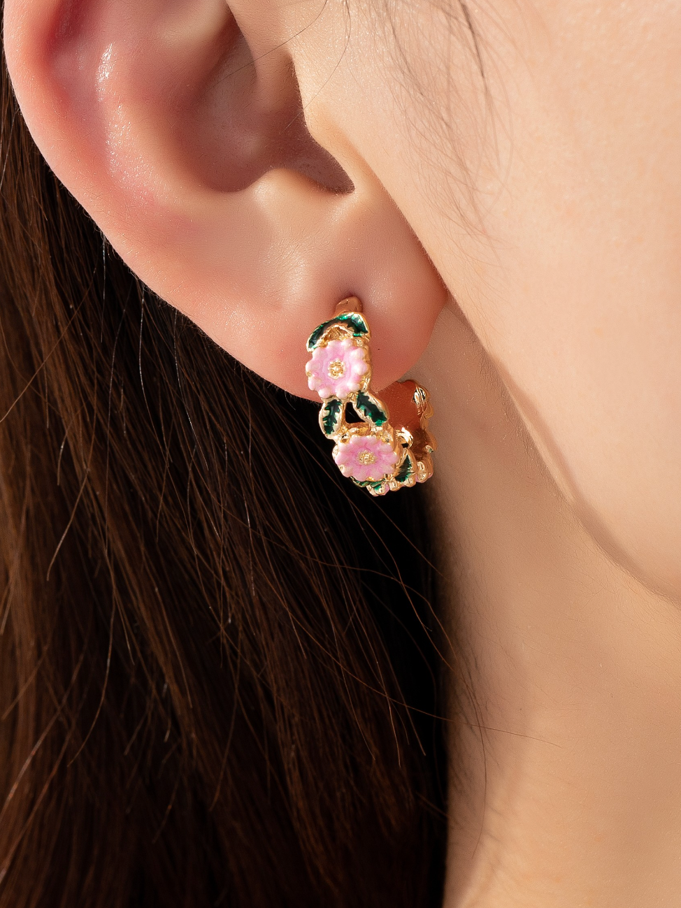 peony mini hoops