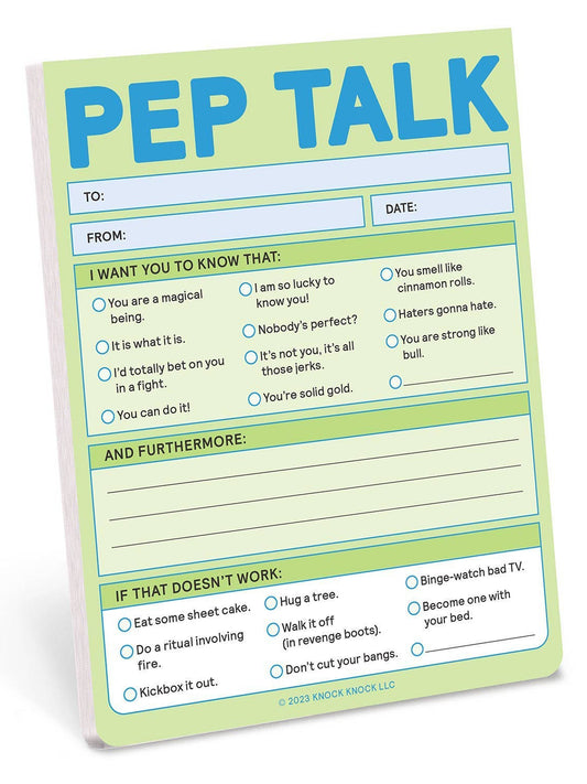Pep Talk Notepad