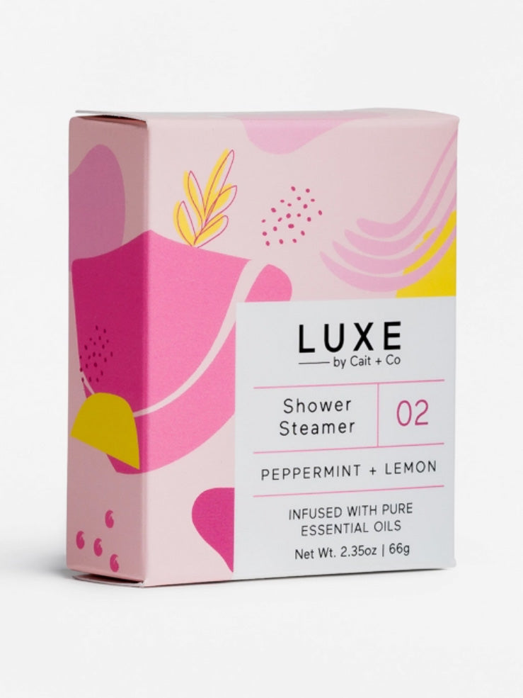 peppermint + lemon shower steamer