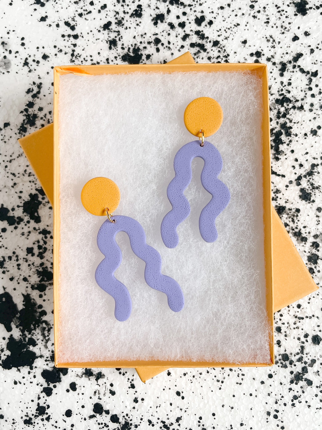 Periwinkle Squiggle Earrings