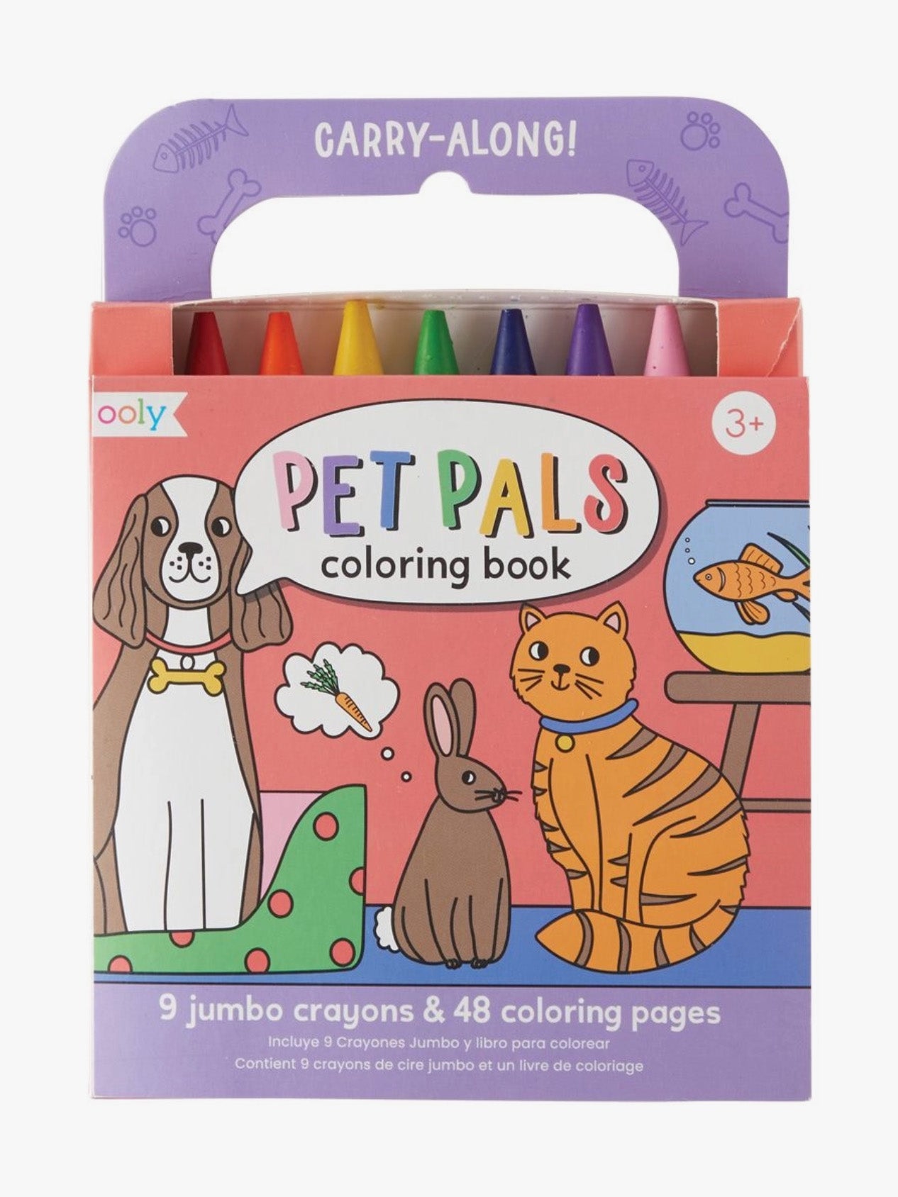 pet pals carry along coloring book