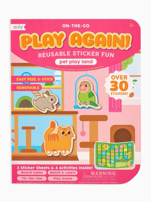 pet play land play again! mini on-the-go activity kit