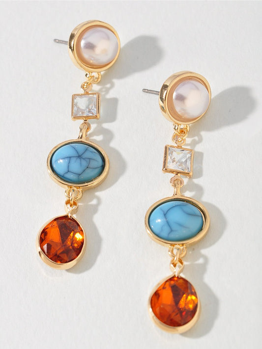 phoebe stone drop earrings