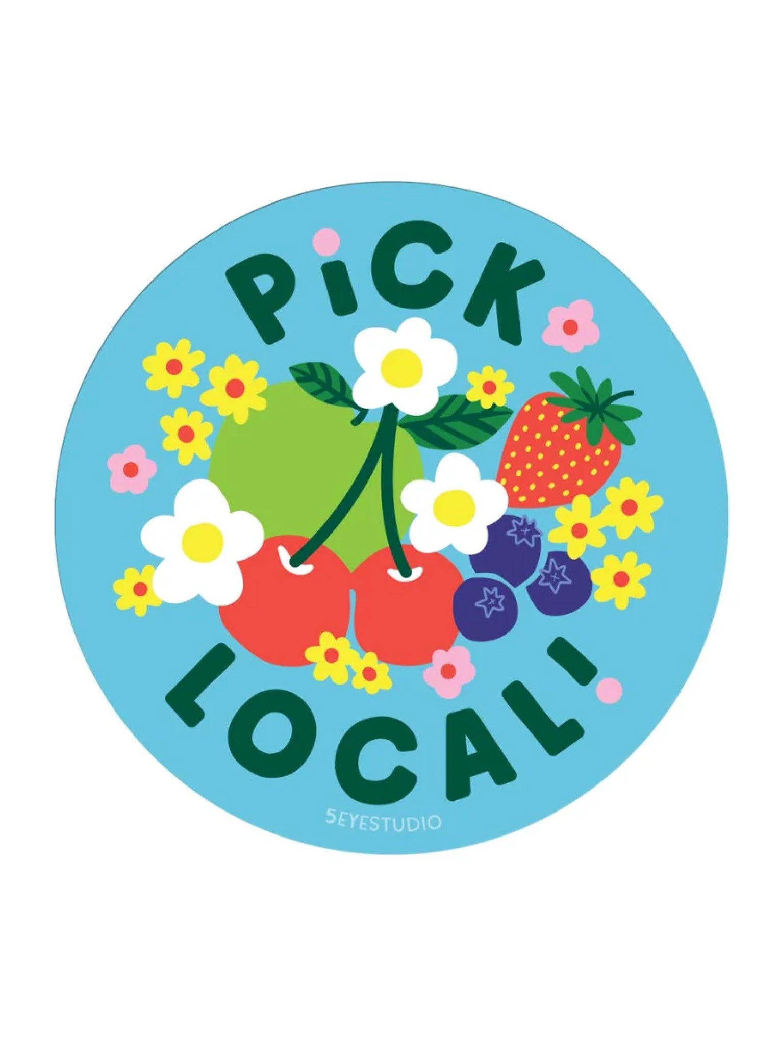 pick local fruity sticker