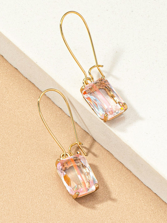 pink amelia drop earrings