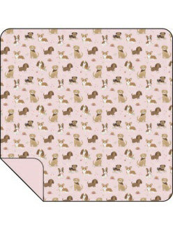 pink dog best friends swaddle