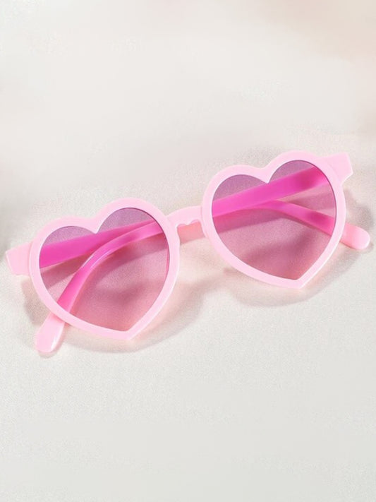 pink heart shaped toddler sunglasses