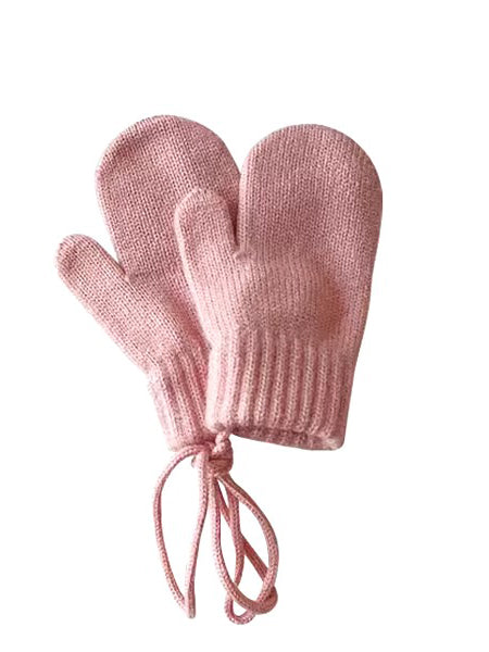 Pink Kids Mittens