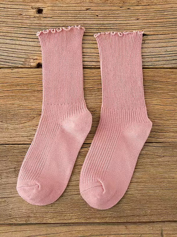 Pink Ruffle Socks