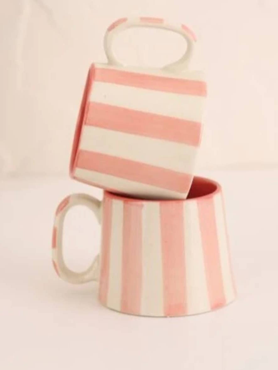 Pink Stripe Mug