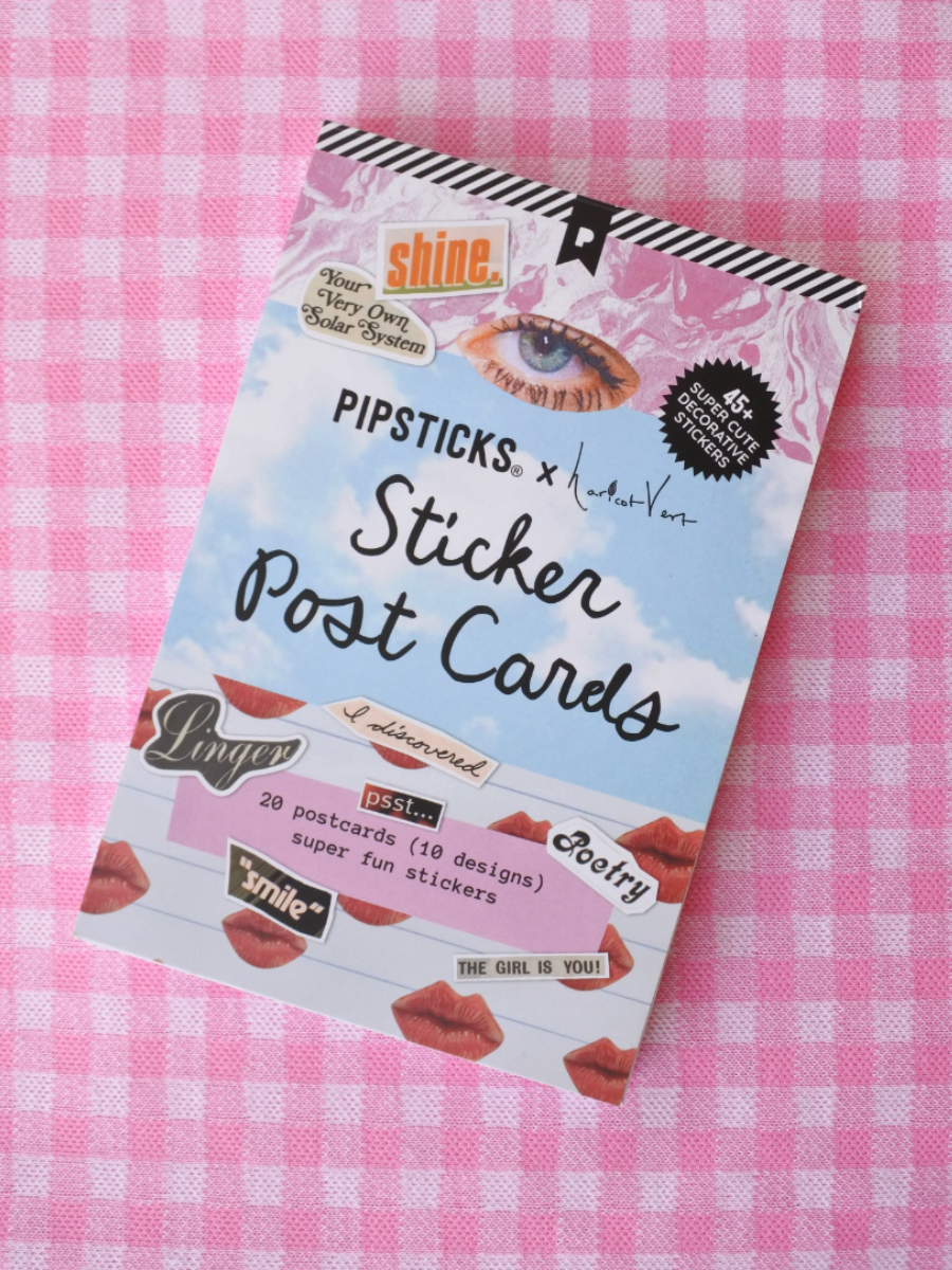 pipsticks sticker postcards
