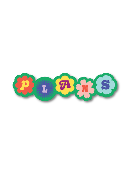 Plans Flower Sticker