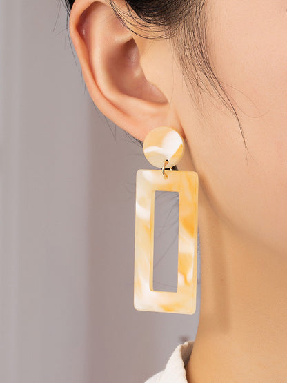 plantain geo earrings