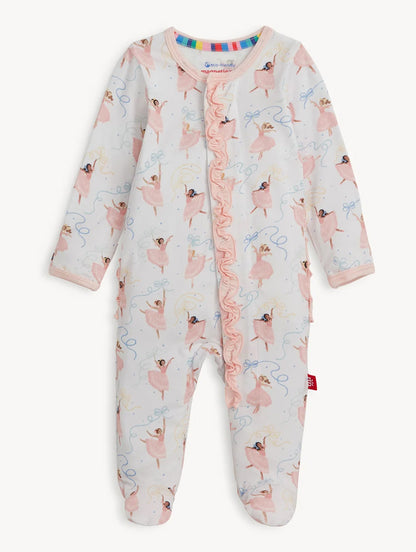 Pretty Plies Ruffle Modal Magnetic Footie