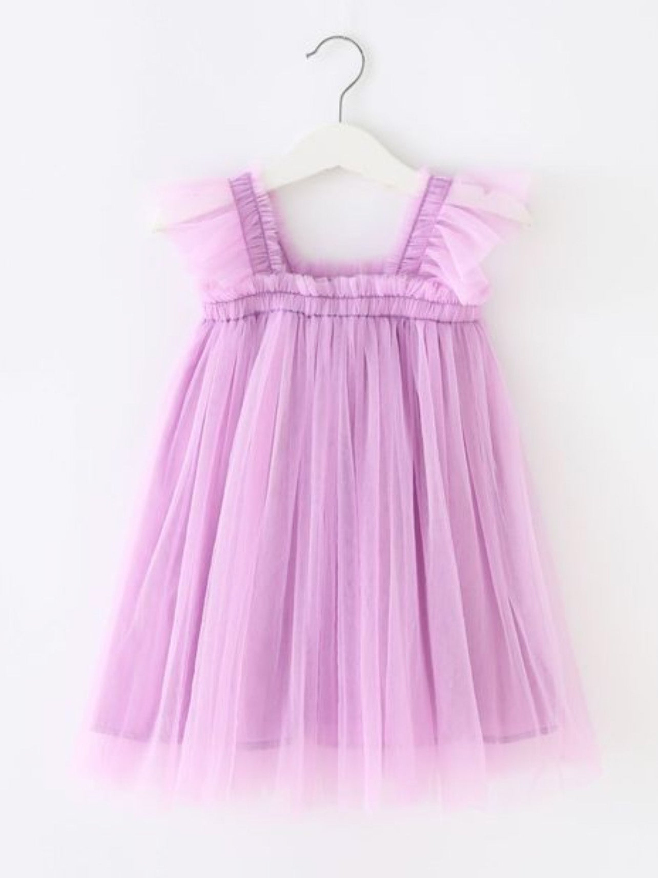 plum fairy tulle dress