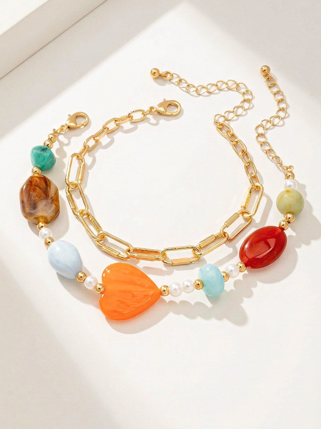 Pop Heart Bead Bracelet