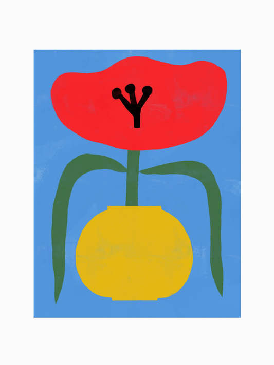 poppy art print