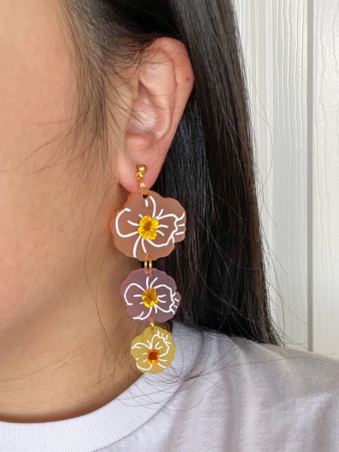 poppy field earrings