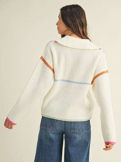 Poppy Quarter-Zip Sweater