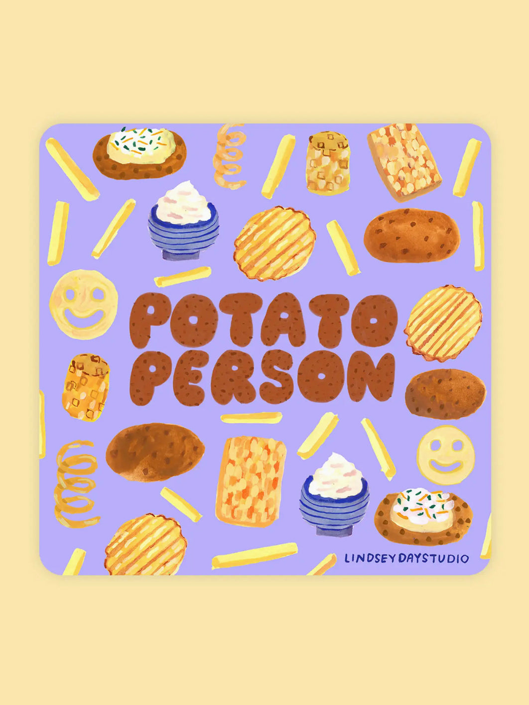 Potato Person Sticker