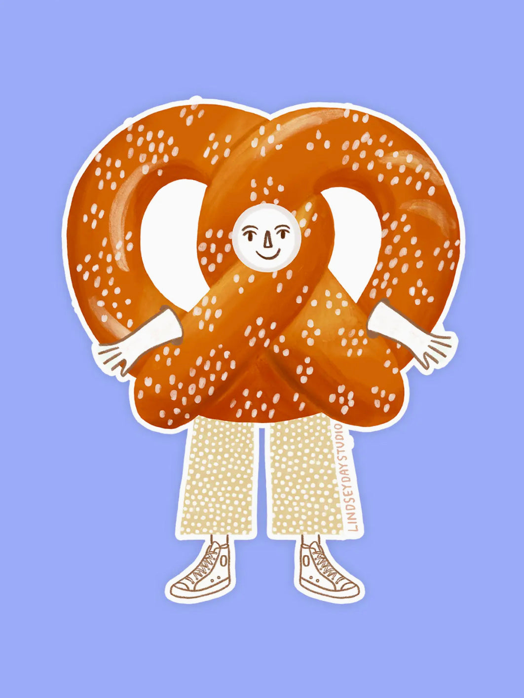 Presley Pretzel Sticker