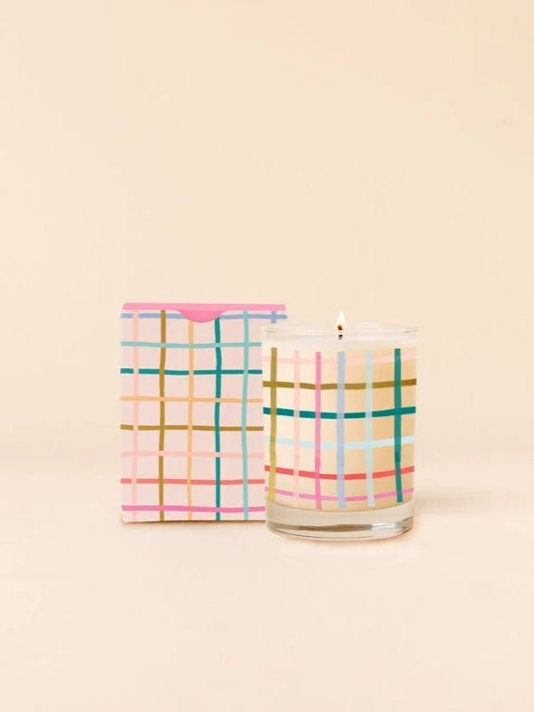 Pretty Plaid Candle
