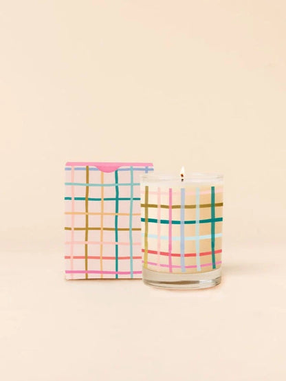 Pretty Plaid Candle