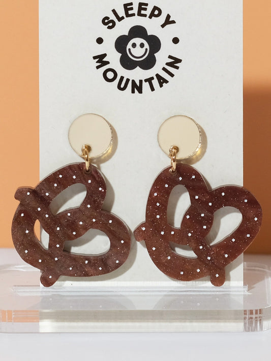 pretzel earrings
