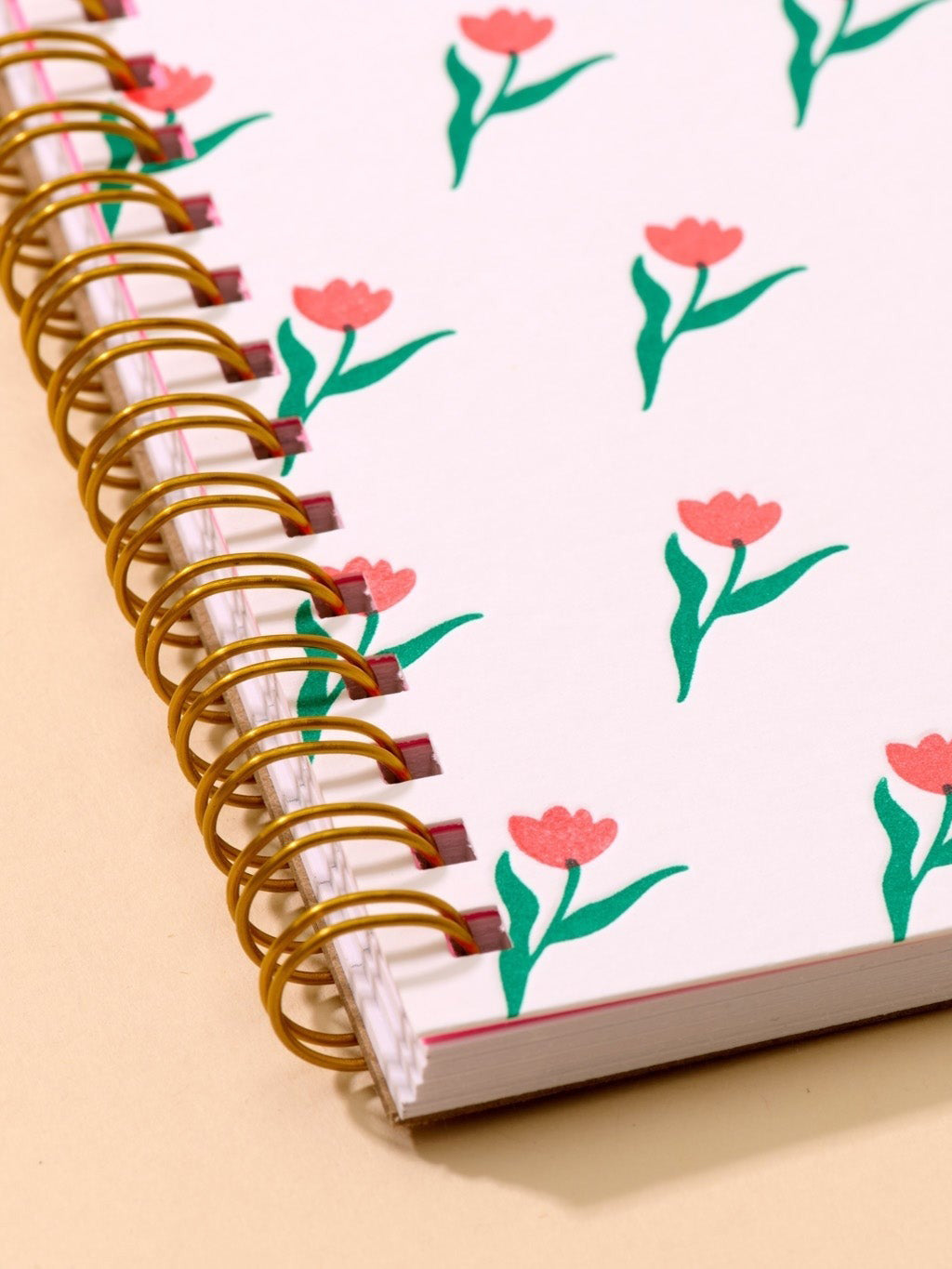 Printemps Tulip Letterpress Spiral Notebook