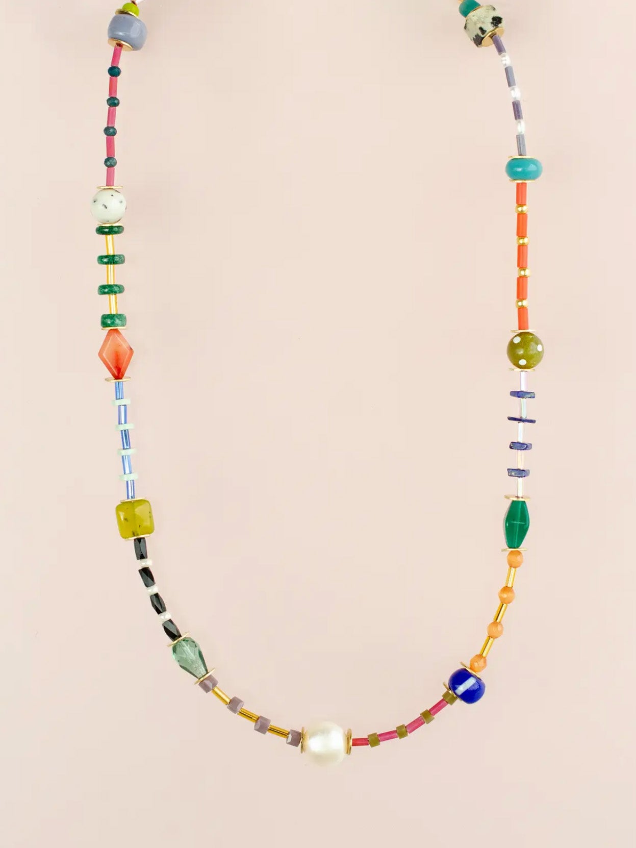 prism beaded friendship necklace