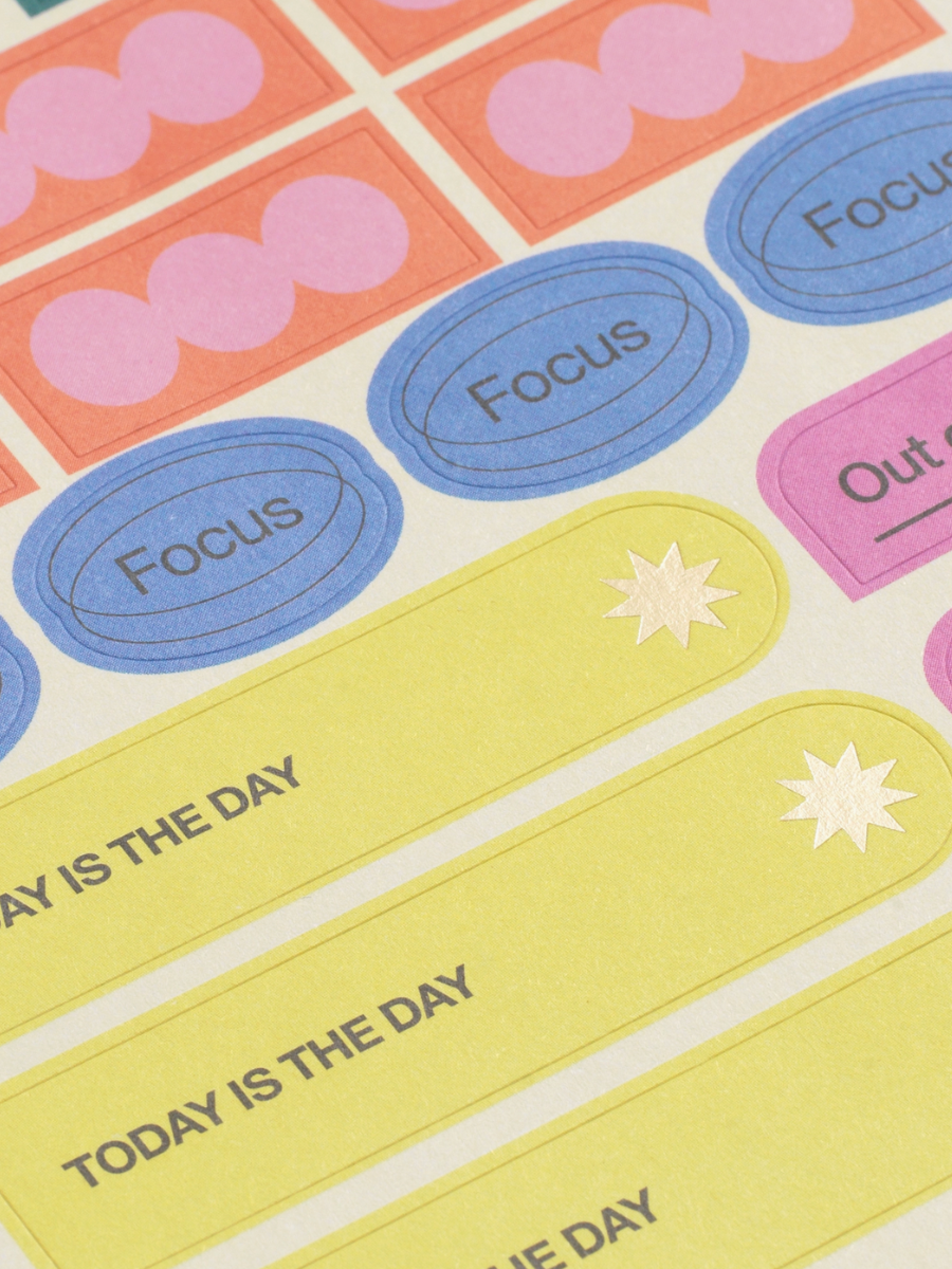 productivity stickers set