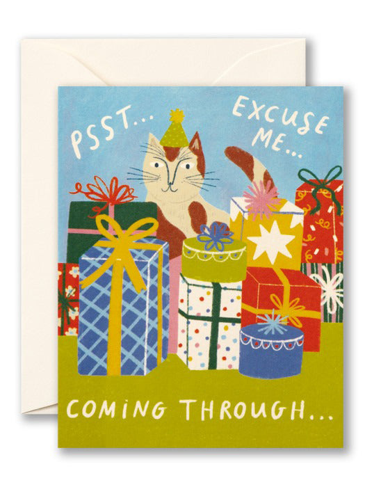 Psst Excuse Me Card