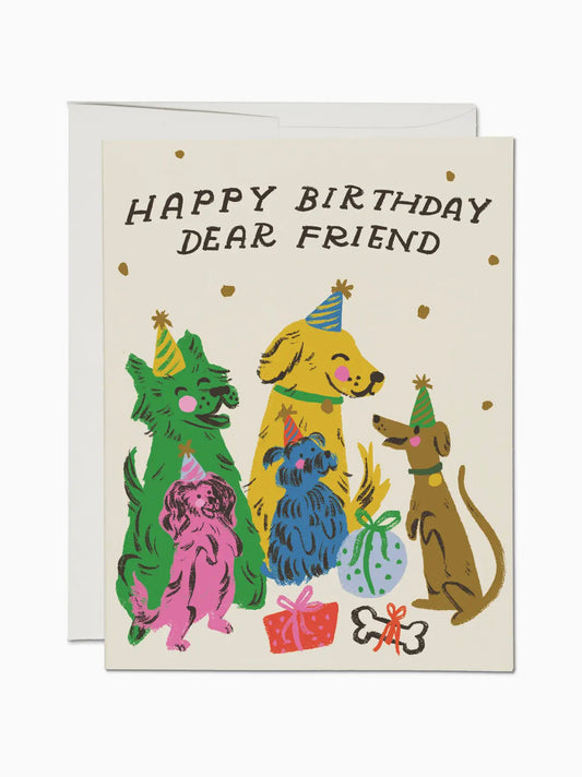 Puppy Party Birthday Card