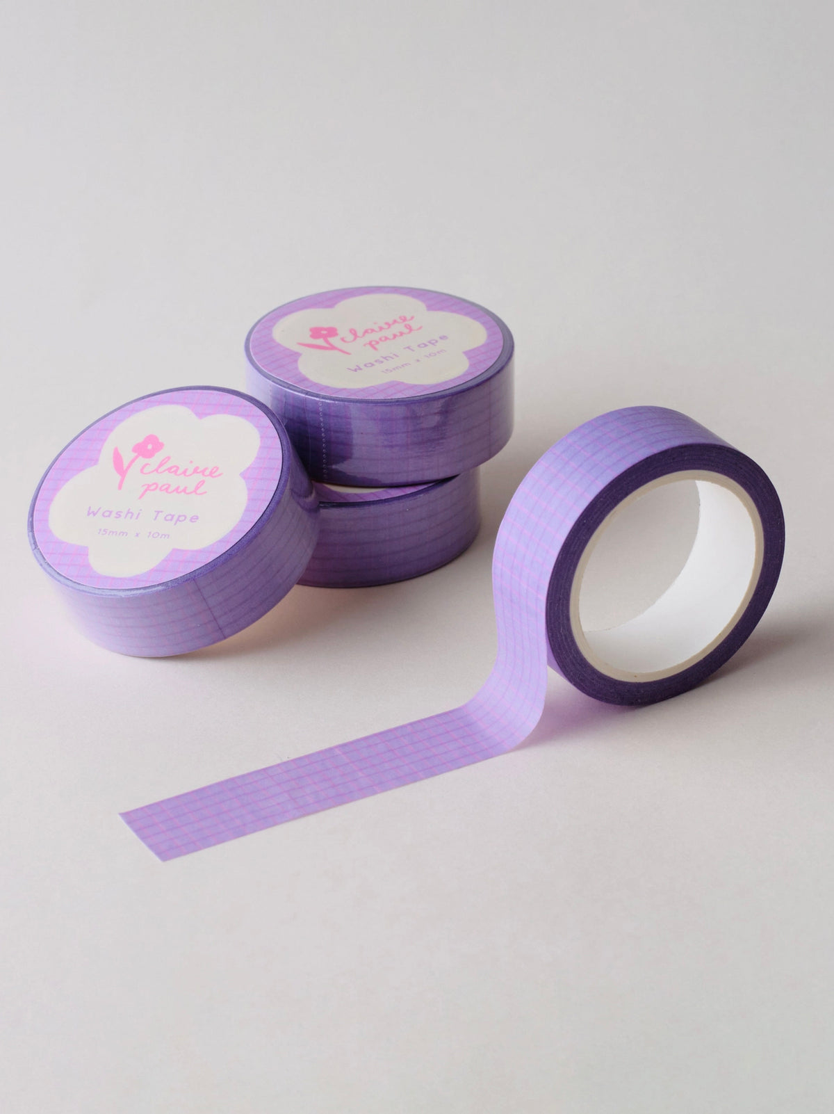 Purple Grid Washi Tape