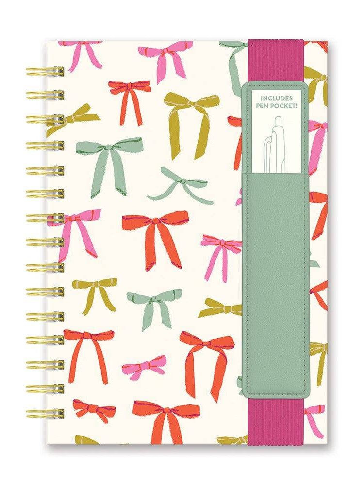 Put A Bow On It Oliver Notebook with Pen Pocket